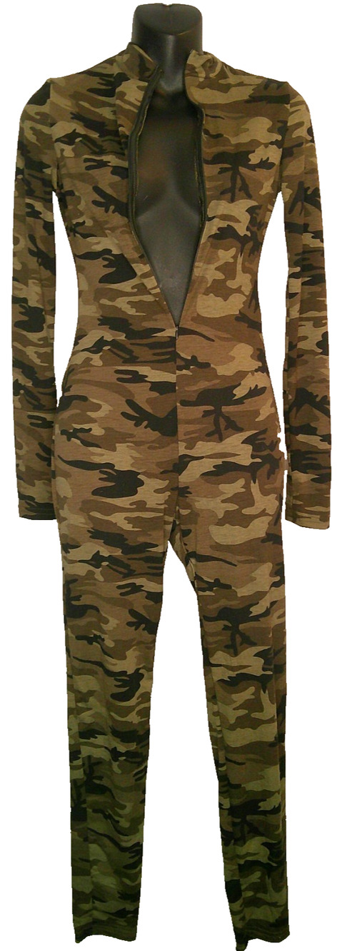Shein Sxy Women's XS US 2 3/4 zip Camouflage Long Sleeve Jumper NEW